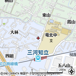 愛知県知立市山町大林23周辺の地図