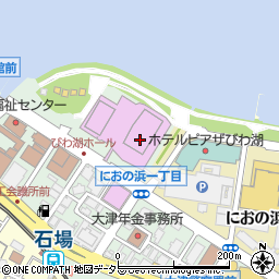 滋賀県立芸術劇場　びわ湖ホール　小ホール周辺の地図
