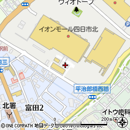 柿安口福堂　イオンモール四日市北店周辺の地図
