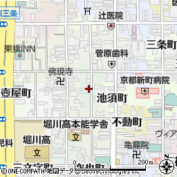 京都府京都市中京区元本能寺町周辺の地図