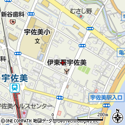 宇佐美コミュニティセンター周辺の地図