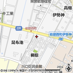 愛知県豊田市畝部西町柳原1-46周辺の地図
