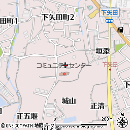 京都府亀岡市下矢田町条ノ鼻周辺の地図