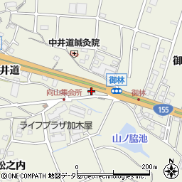 愛知県東海市加木屋町（山之脇）周辺の地図