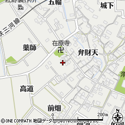 愛知県知立市八橋町（高道）周辺の地図