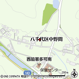 兵庫県多可郡多可町八千代区中野間483周辺の地図