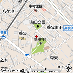 愛知県東海市養父町（宮山）周辺の地図