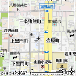 京都府京都市中京区岩上町周辺の地図