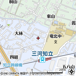 愛知県知立市山町大林108周辺の地図