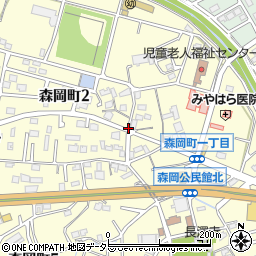 森岡八幡社周辺の地図
