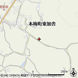 京都府亀岡市本梅町東加舎（南森）周辺の地図