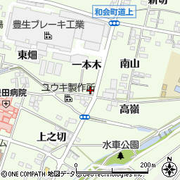 愛知県豊田市広美町（高嶺）周辺の地図