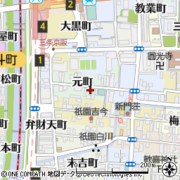 京都府京都市東山区元町周辺の地図