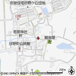 兵庫県西脇市日野町321周辺の地図