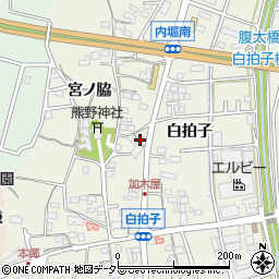 愛知県東海市加木屋町白拍子30周辺の地図
