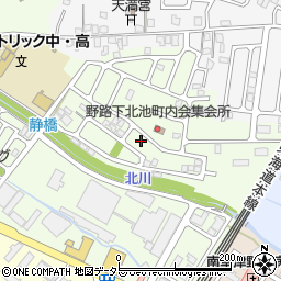 滋賀県草津市野路町147-4周辺の地図