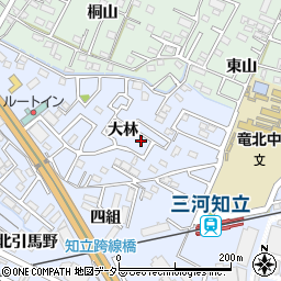 愛知県知立市山町大林99周辺の地図