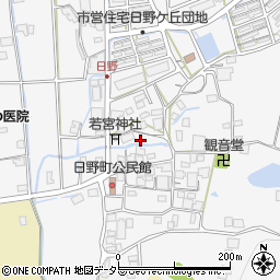 兵庫県西脇市日野町45周辺の地図