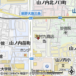 京都府京都市右京区山ノ内西裏町周辺の地図