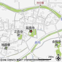 延長寺周辺の地図