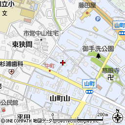 愛知県知立市山町桜馬場20-6周辺の地図