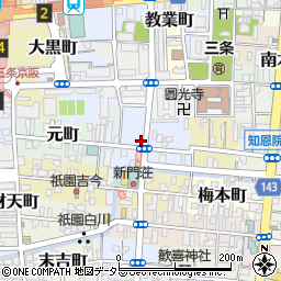 京都府京都市東山区三吉町周辺の地図