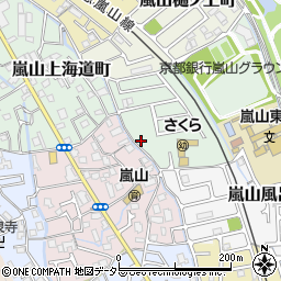 京都府京都市西京区嵐山東海道町32周辺の地図