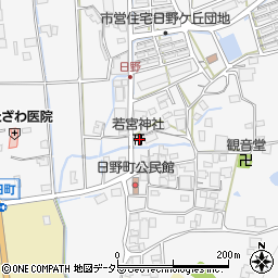 兵庫県西脇市日野町51周辺の地図