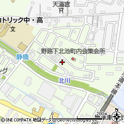 滋賀県草津市野路町147-3周辺の地図