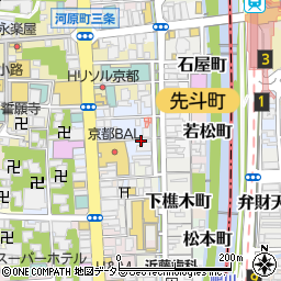 京都府京都市中京区北車屋町周辺の地図