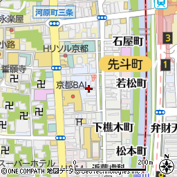 京都府京都市中京区北車屋町周辺の地図