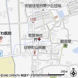 兵庫県西脇市日野町50-2周辺の地図
