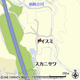 愛知県岡崎市駒立町トイスミ周辺の地図