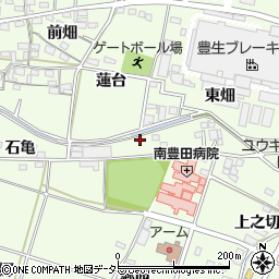 愛知県豊田市和会町（石亀）周辺の地図