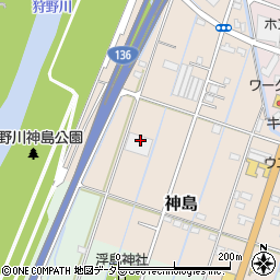 静岡県伊豆の国市神島158周辺の地図