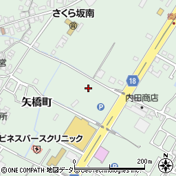 滋賀県草津市矢橋町203周辺の地図