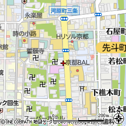 京都府京都市中京区山崎町周辺の地図