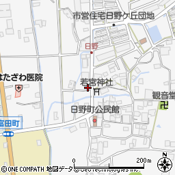 兵庫県西脇市日野町61-3周辺の地図