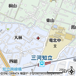愛知県知立市山町大林119周辺の地図