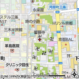 六角新京極東公衆トイレ周辺の地図
