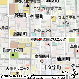 京都府京都市中京区堀之上町117-1周辺の地図