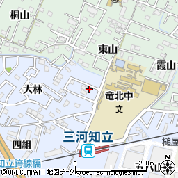 愛知県知立市山町大林123周辺の地図