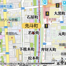 京都府京都市中京区若松町周辺の地図