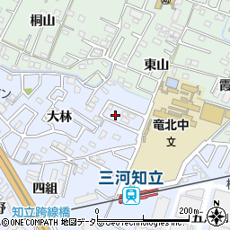 愛知県知立市山町大林118周辺の地図