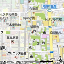 株式会社本家八ツ橋　新京極店周辺の地図