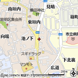 京都府亀岡市篠町馬堀東垣内36周辺の地図