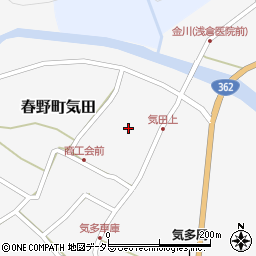 静岡県浜松市天竜区春野町気田913周辺の地図