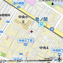滋賀県大津市島の関8周辺の地図