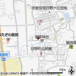 兵庫県西脇市日野町61周辺の地図