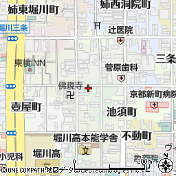 京都府京都市中京区本能寺町周辺の地図